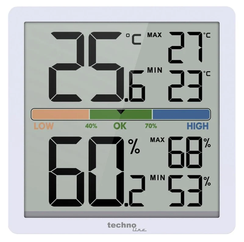 Thermometer Technoline WS 9472 70x70x20mm weiß