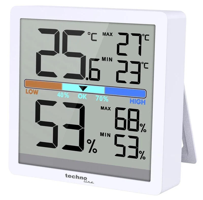 Thermometer Technoline WS 9472 70x70x20mm weiß
