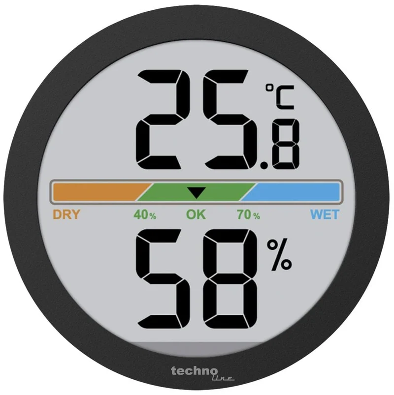 Thermometer Technoline WS 9418 60x60x15mm schwarz