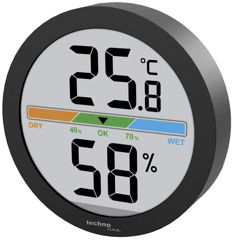 Thermometer Technoline WS 9418 60x60x15mm schwarz