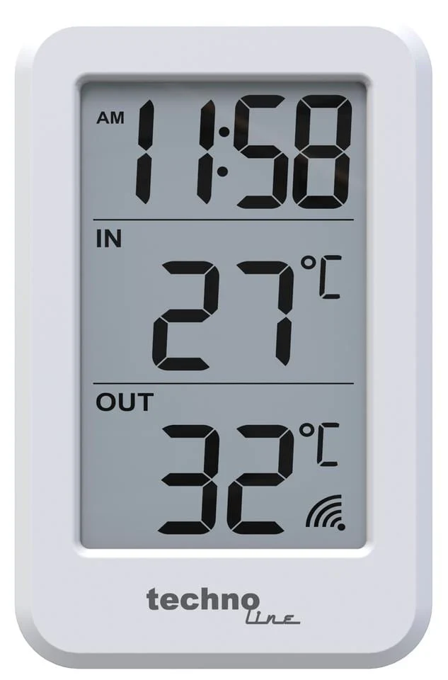 Thermometer Technoline WS 9172 70x110x22mm weiß mit 1 Außenfühler 100m