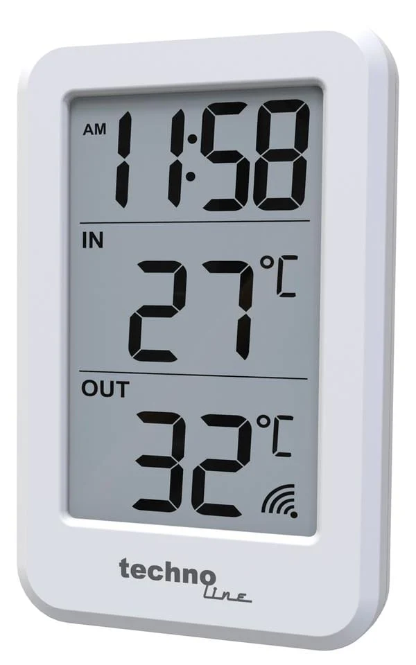 Thermometer Technoline WS 9172 70x110x22mm weiß mit 1 Außenfühler 100m