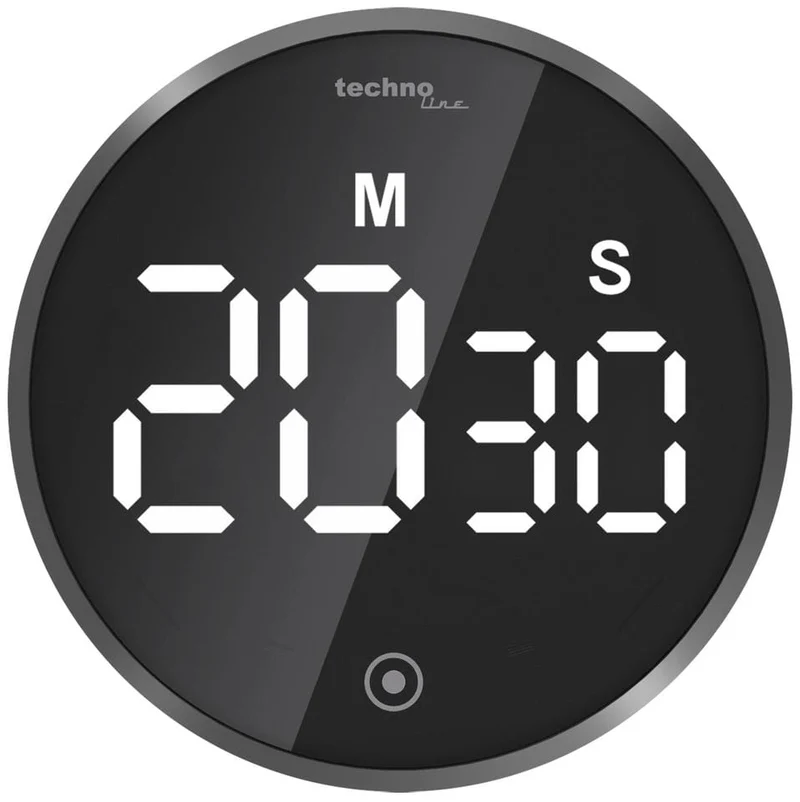Küchentimer Technoline KT 600 82x82x34mm schwarz