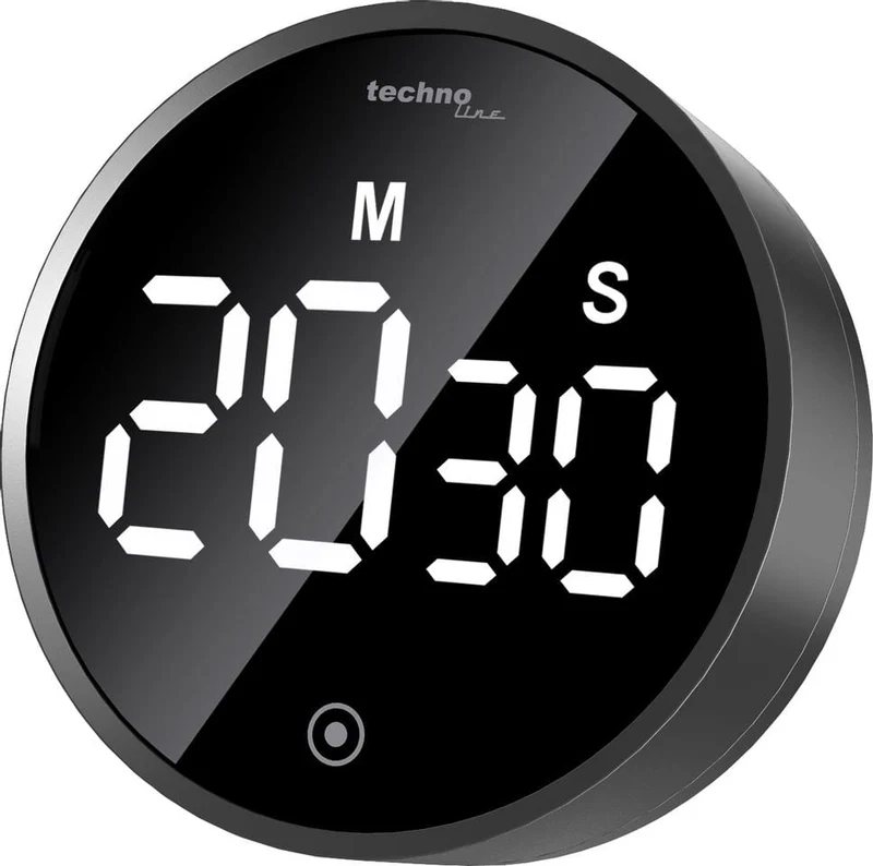 Küchentimer Technoline KT 600 82x82x34mm schwarz
