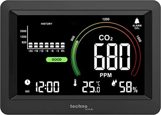 CO2-Messgerät für Luftqualität – Technoline WL 1028