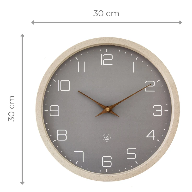 Wall Clock 30cm-Silent-Paper & Bioplastic-nXt 'Eco'