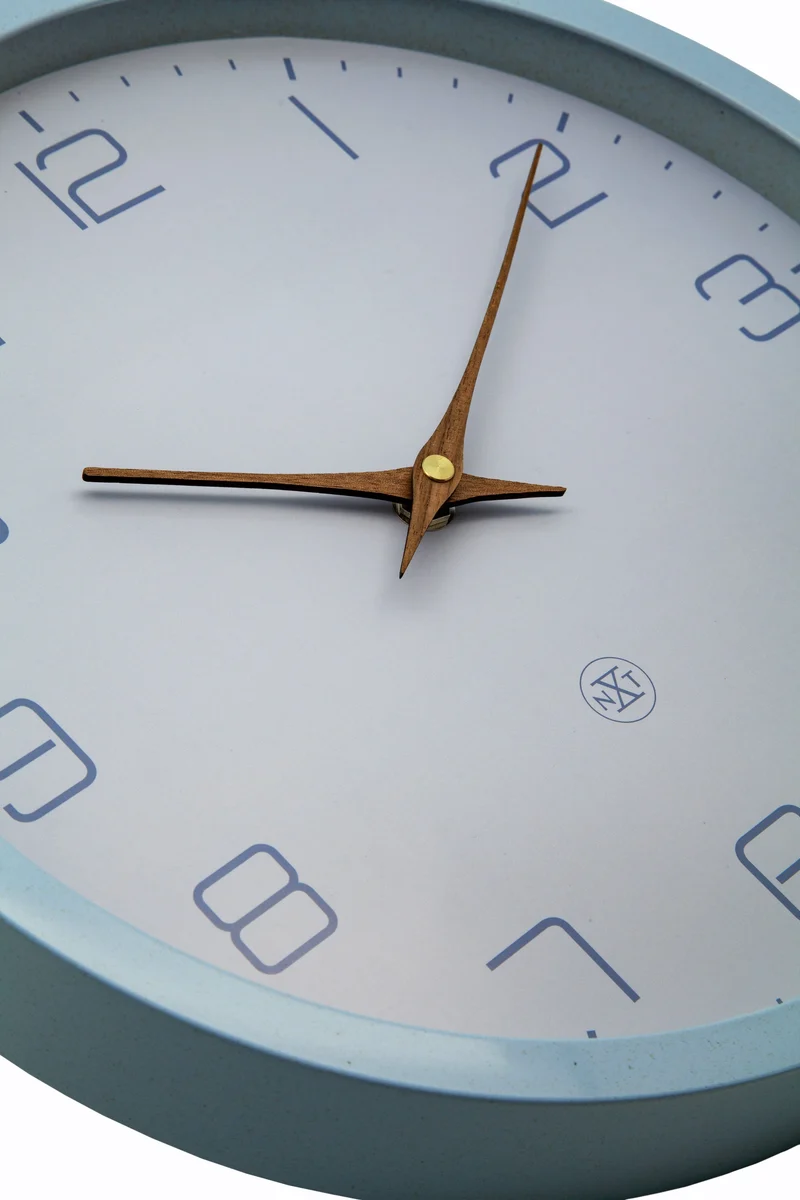 Wall Clock 30cm-Silent-Paper & Bioplastic-nXt 'Eco'