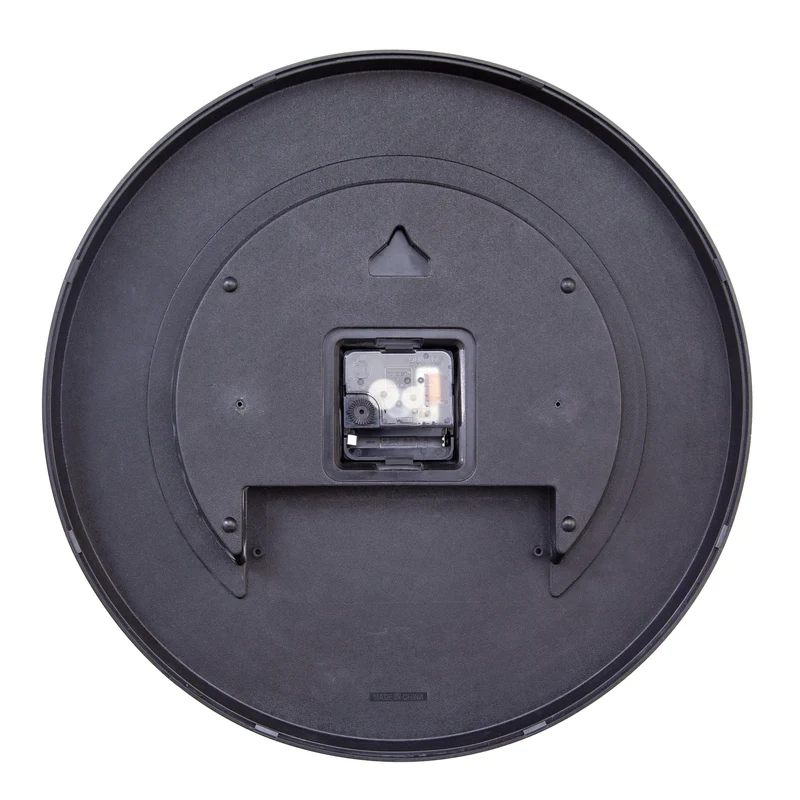 Wall Clock 35cm-Silent-Black/Multicolour-ABS- nXt 'Bit'