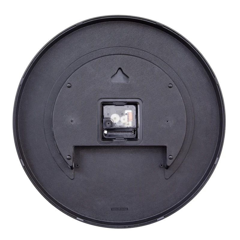 Wall Clock 35cm-Silent-Black/Multicolour-ABS- nXt 'Game'
