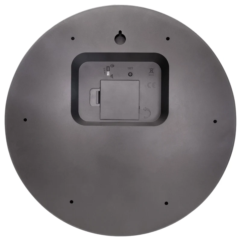 Wall clock 30cmØ - Plastic - Black - Cuckoo - NeXtime 'Vanity Cuckoo'