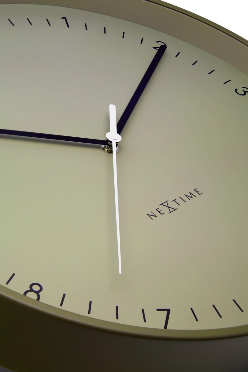 Wall clock 40cm-Silent-Metal-NeXtime 'Berlin L'