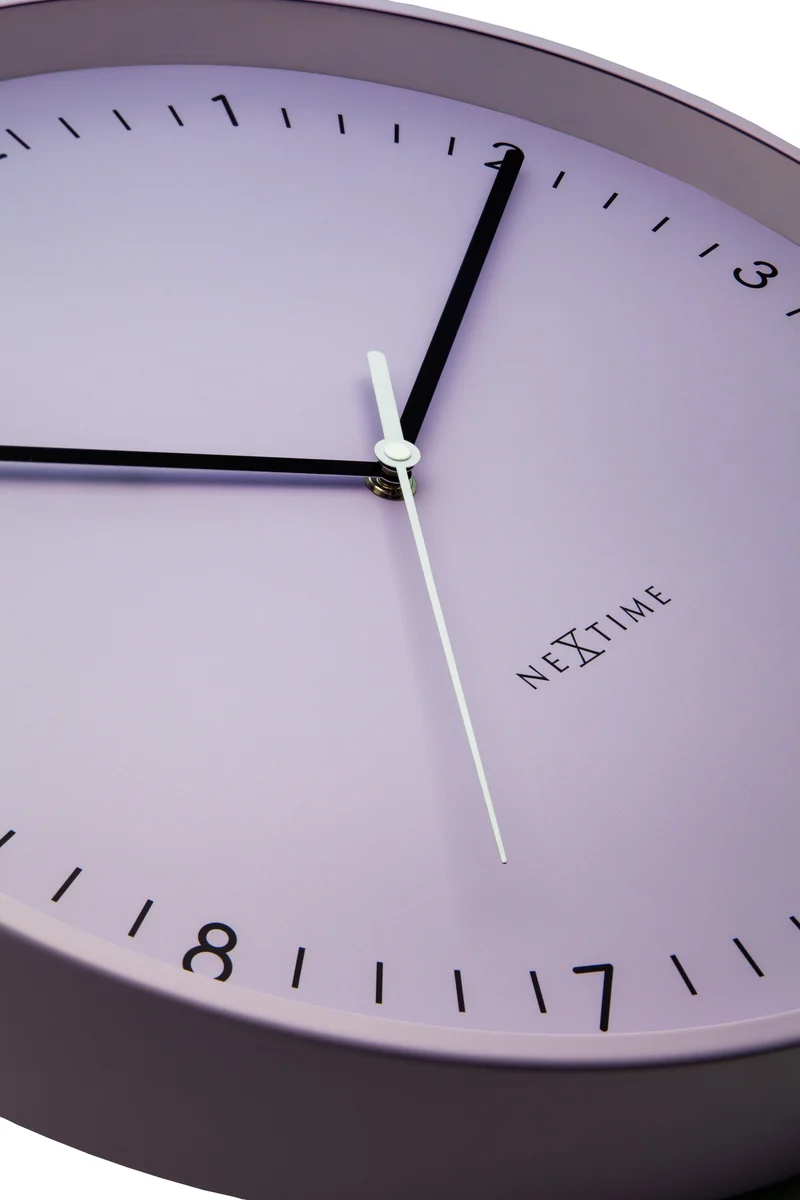 Wall clock 40cm-Silent-Metal-NeXtime 'Berlin L'