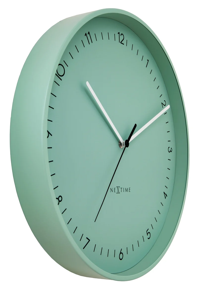 Wall clock 40cm-Silent-Metal-NeXtime 'Berlin L'