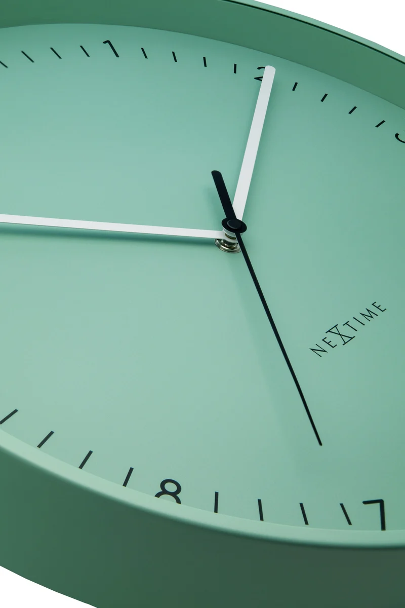 Wall clock 40cm-Silent-Metal-NeXtime 'Berlin L'
