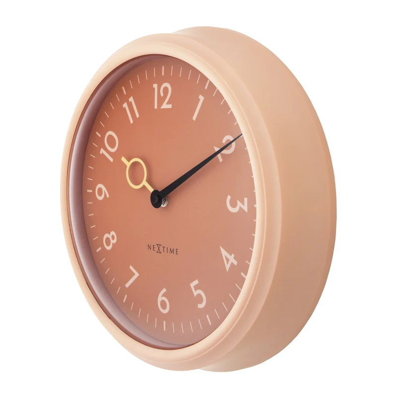 Wall Clock 30.5cm-Silent-ABS-NeXtime 'Golden Hour Wall'