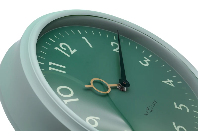 Wall Clock 30.5cm-Silent-ABS-NeXtime 'Golden Hour Wall'