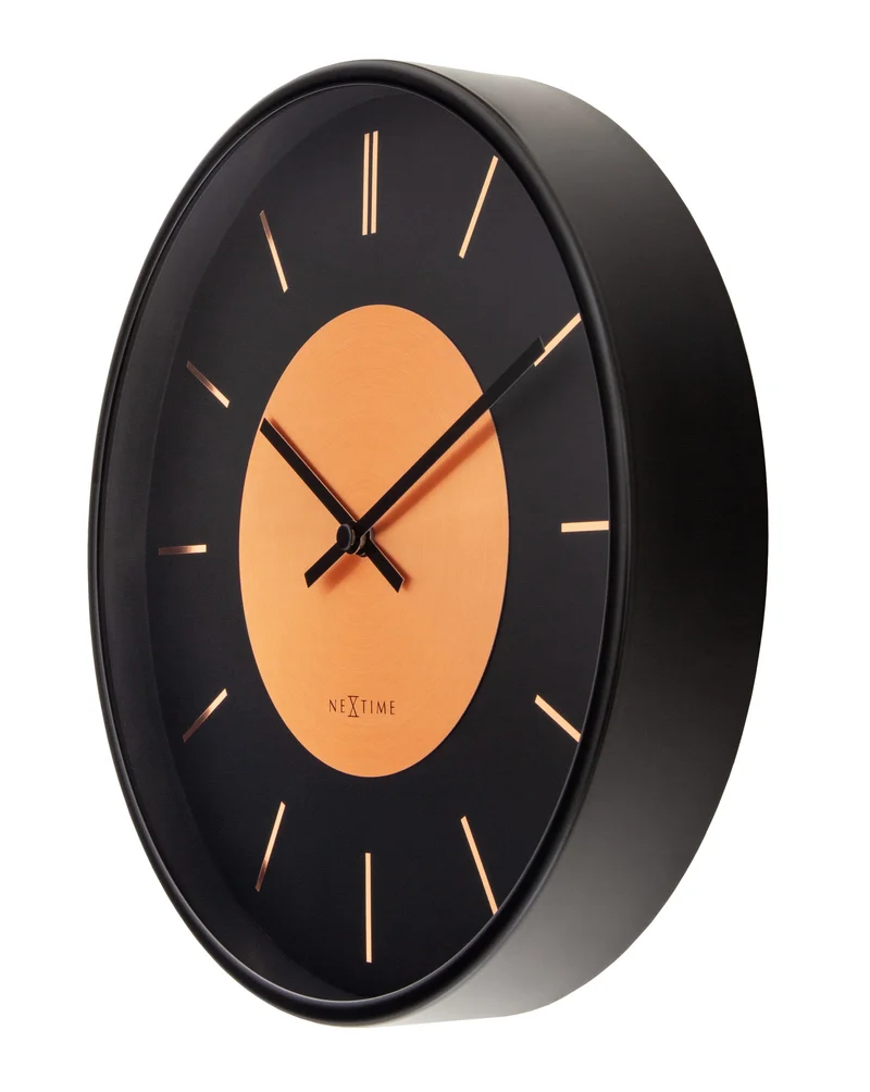 Wall Clock 25cm-Silent-Metal-NeXtime 'Retro II'