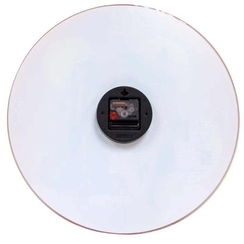 Wall clock - 43cm - Silent - Multicolour - Glass - 'Jazz'