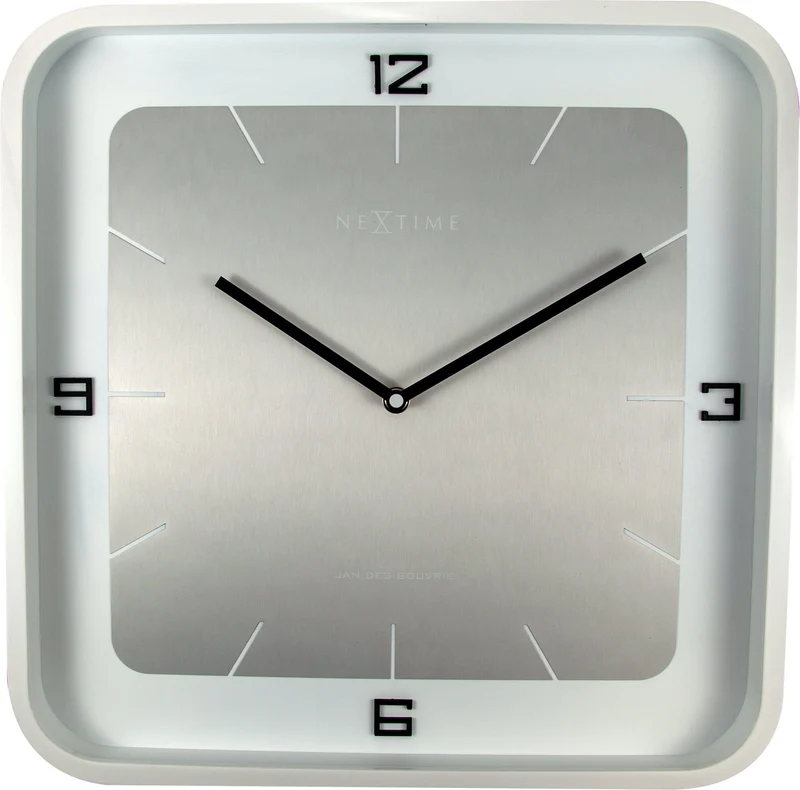 Wall clock - 40 x 40 x 4 cm - Wood - 'Square Wall'