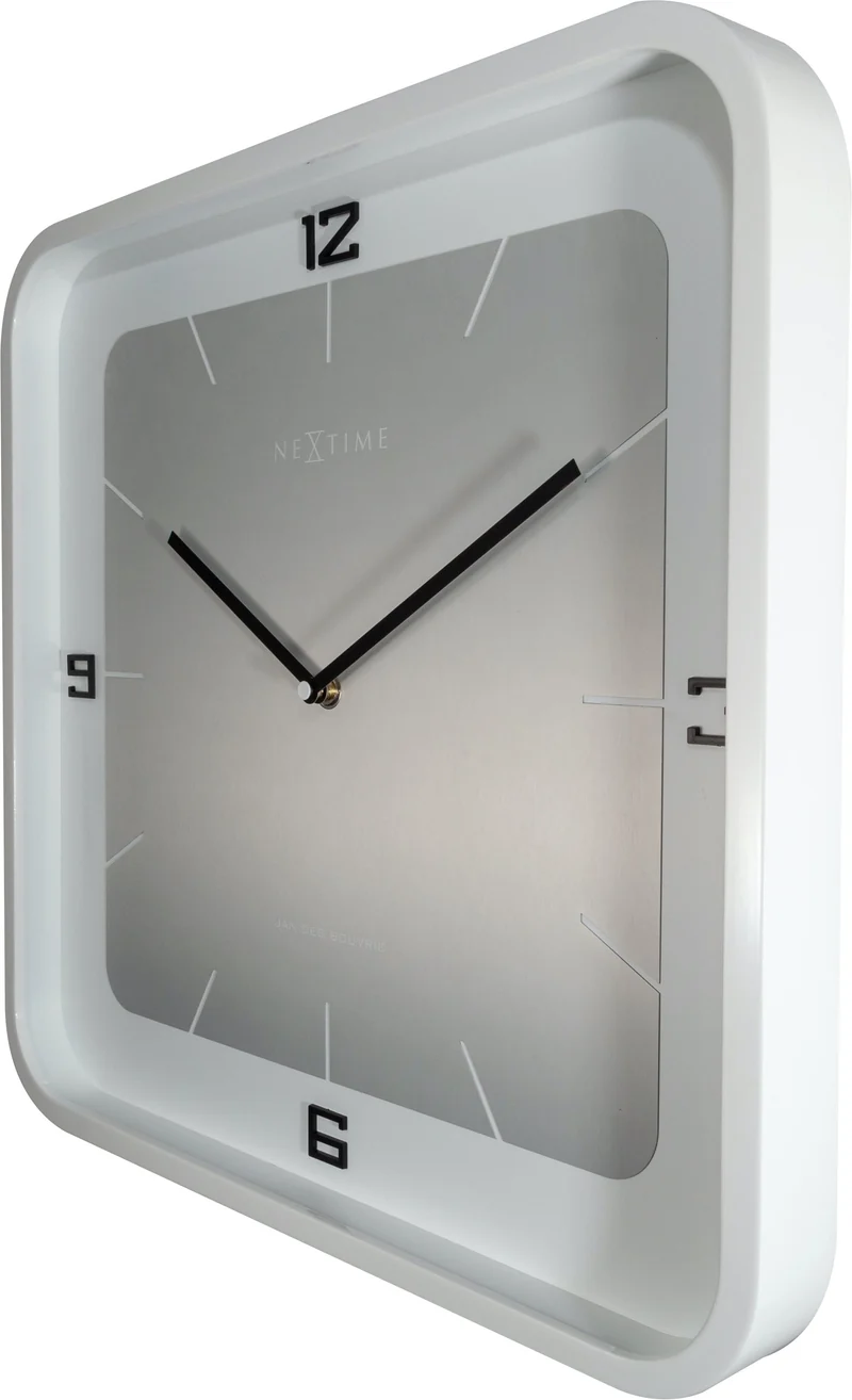 Wall clock - 40 x 40 x 4 cm - Wood - 'Square Wall'