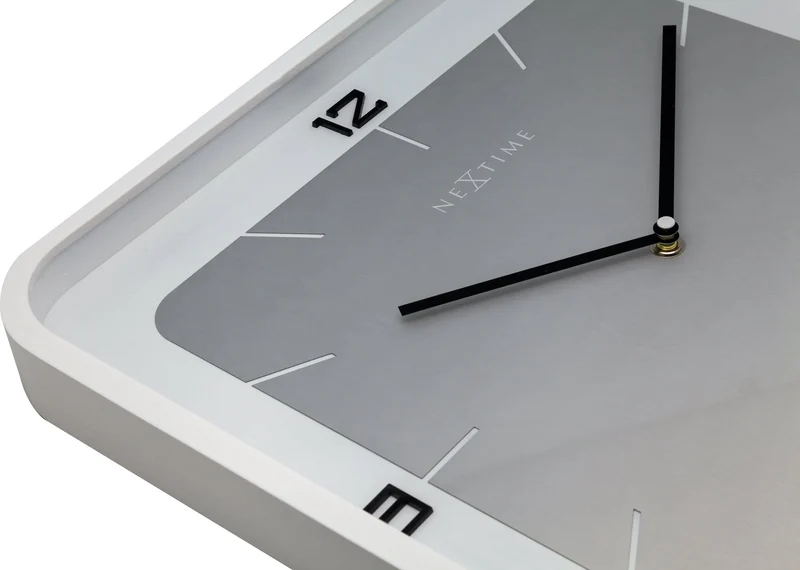 Wall clock - 40 x 40 x 4 cm - Wood - 'Square Wall'