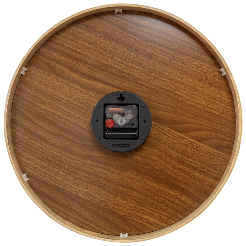 Wall clock 40cm - Silent - Green - Wood -"Concord"