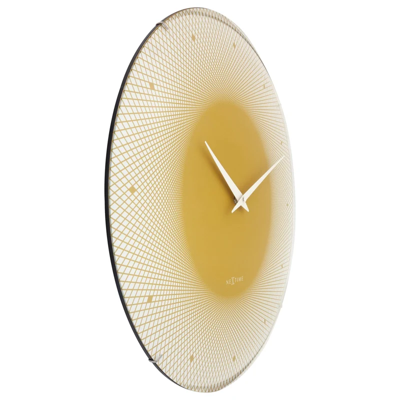 Large Wall Clock 50cm Domed Glass Lens - Silent - Glass - "Deep 50"