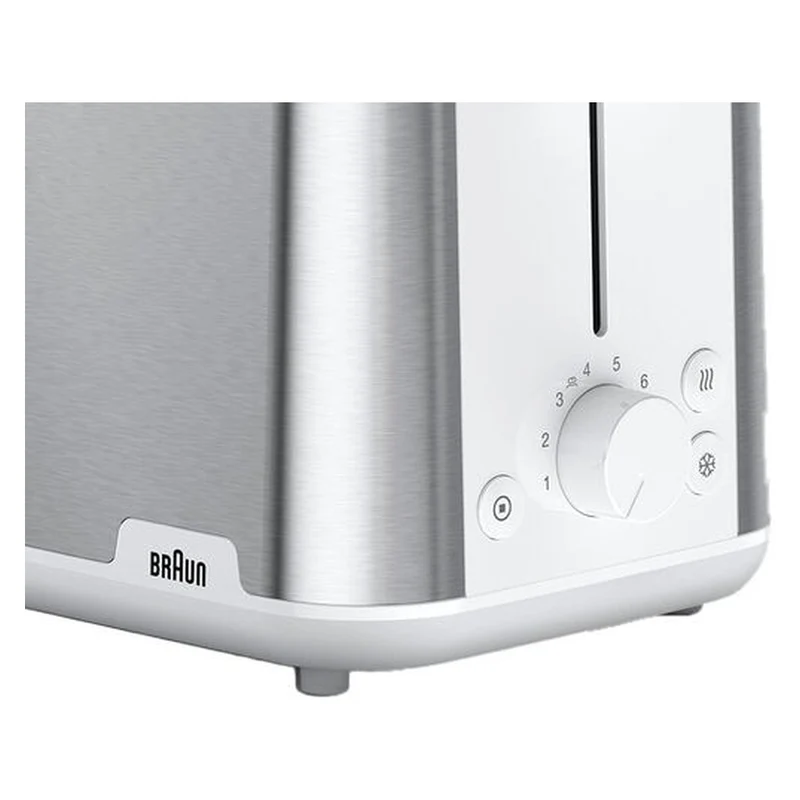 Braun PurShine HT 1510 WH 2-Scheiben-Toaster 900 W Edelstahl, Weiß