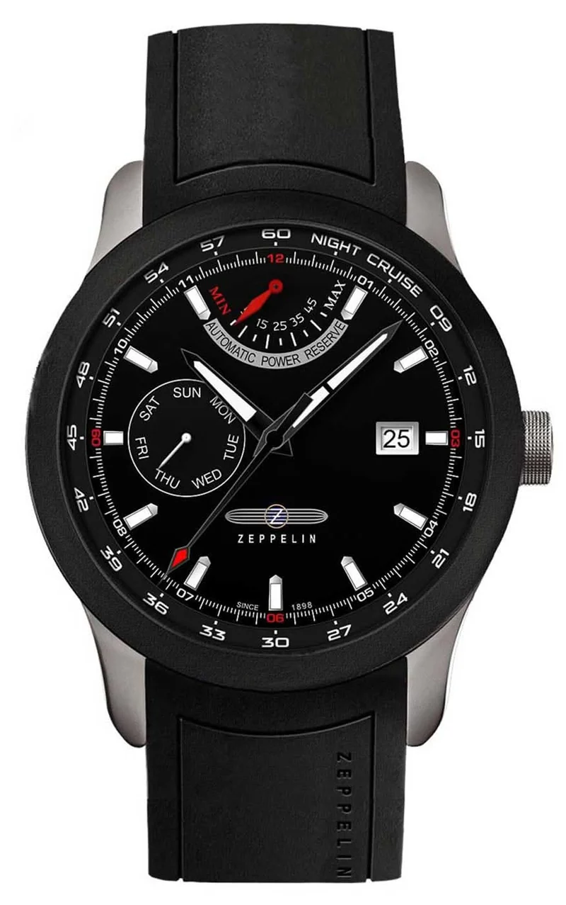 Zeppelin Night Cruise 7262-2 Herrenuhr • Automatik • Saphirglas