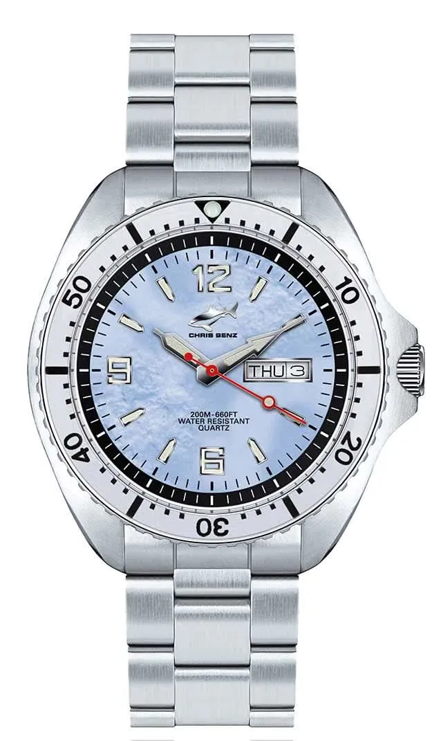 Chris Benz One CBO-H-MB-SI Herrenuhr • 200m Wasserdicht • Saphirglas
