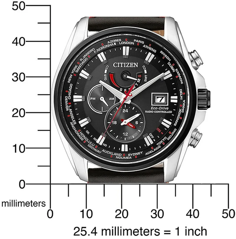 Citizen AT9036-08E Herrenuhr • Funk-Solar-Antrieb • Saphirglas