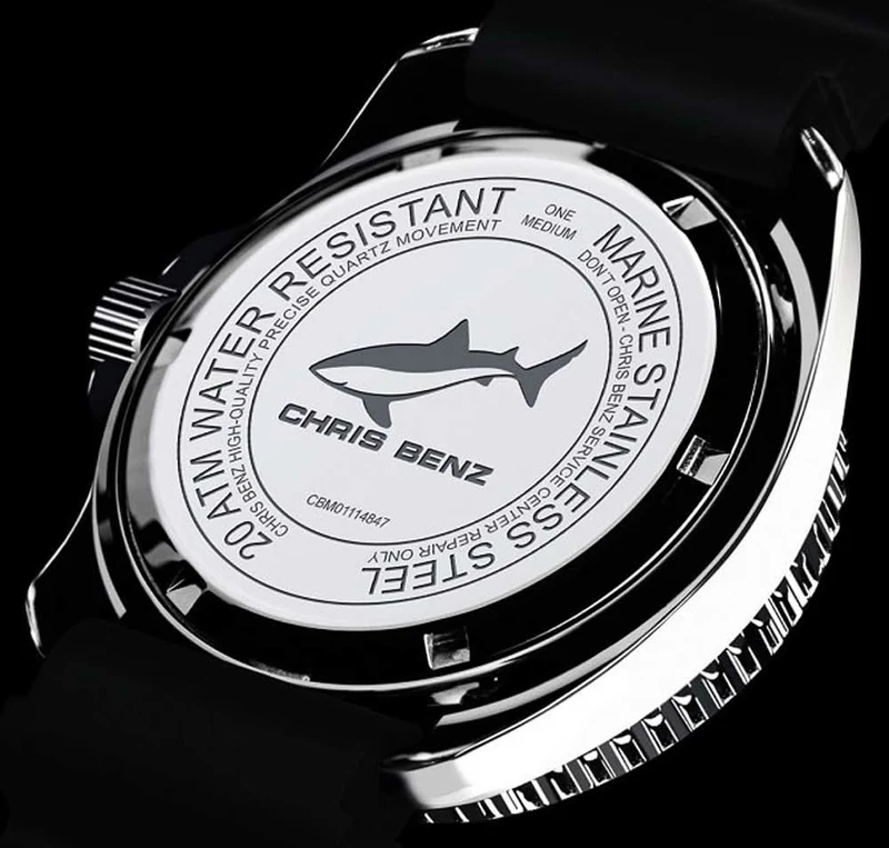 Chris Benz One Medium CBM-B-KB-SI Damenuhr • 200m Wasserdicht • Saphirglas