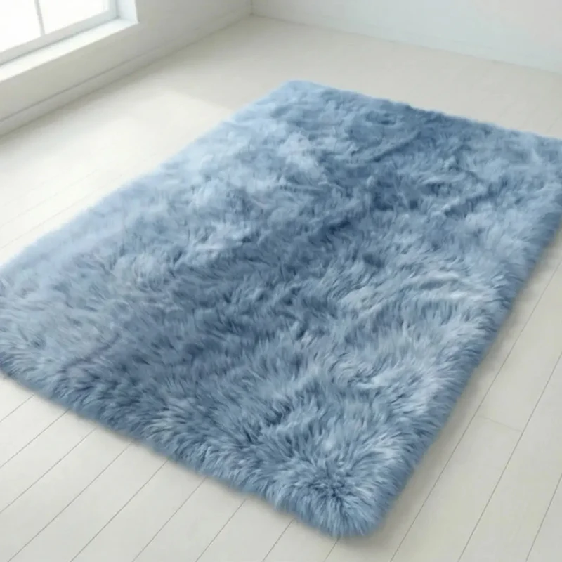 Hoogpolig Pluche Vloerkleed met Kleurverloop – Antislip & 4cm Dikte voor Luxe Comfort in Woonkamer, Slaapkamer of Gang | Sansoti