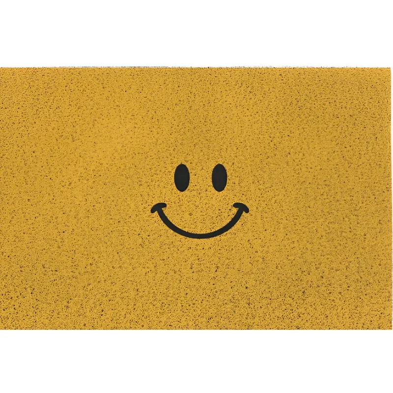 Deurmat met Smiley Opdruk 40×60 cm Antislip PVC Vloermat voor Entree Hal Voorportaal | Sansoti