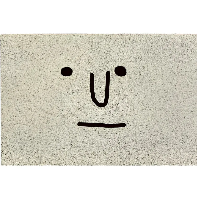 Deurmat met Smiley Opdruk 40×60 cm Antislip PVC Vloermat voor Entree Hal Voorportaal | Sansoti