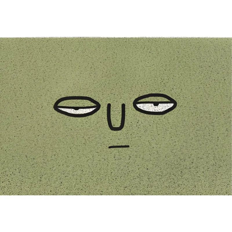Deurmat met Smiley Opdruk 40×60 cm Antislip PVC Vloermat voor Entree Hal Voorportaal | Sansoti