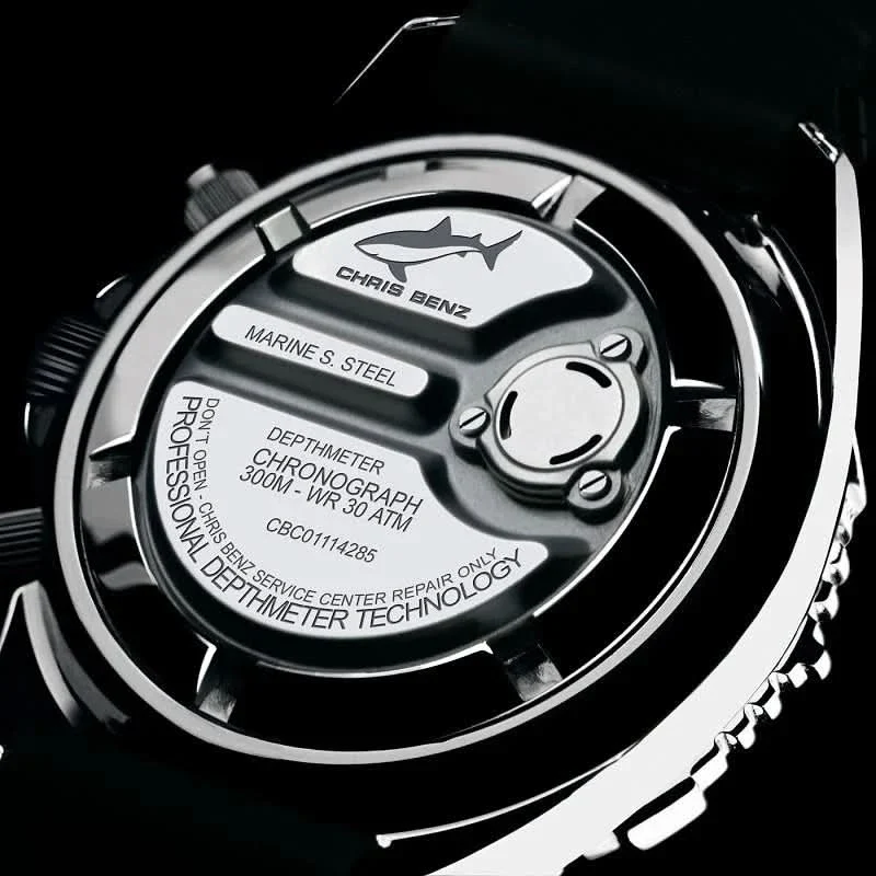 Chris Benz Depthmeter CB-C300-O-MB Uhr • 300m • Saphirglas