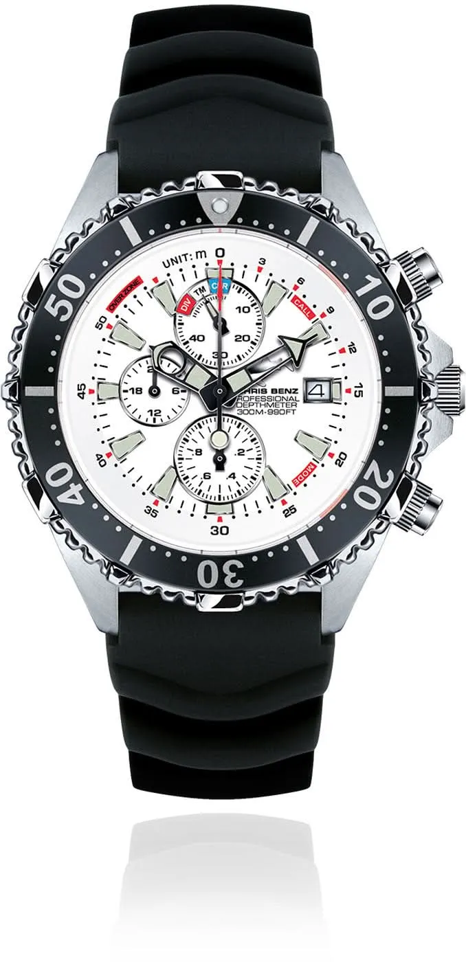 Chris Benz CB-C300-W-KBS Depthmeter Uhr • 300m • Saphirglas