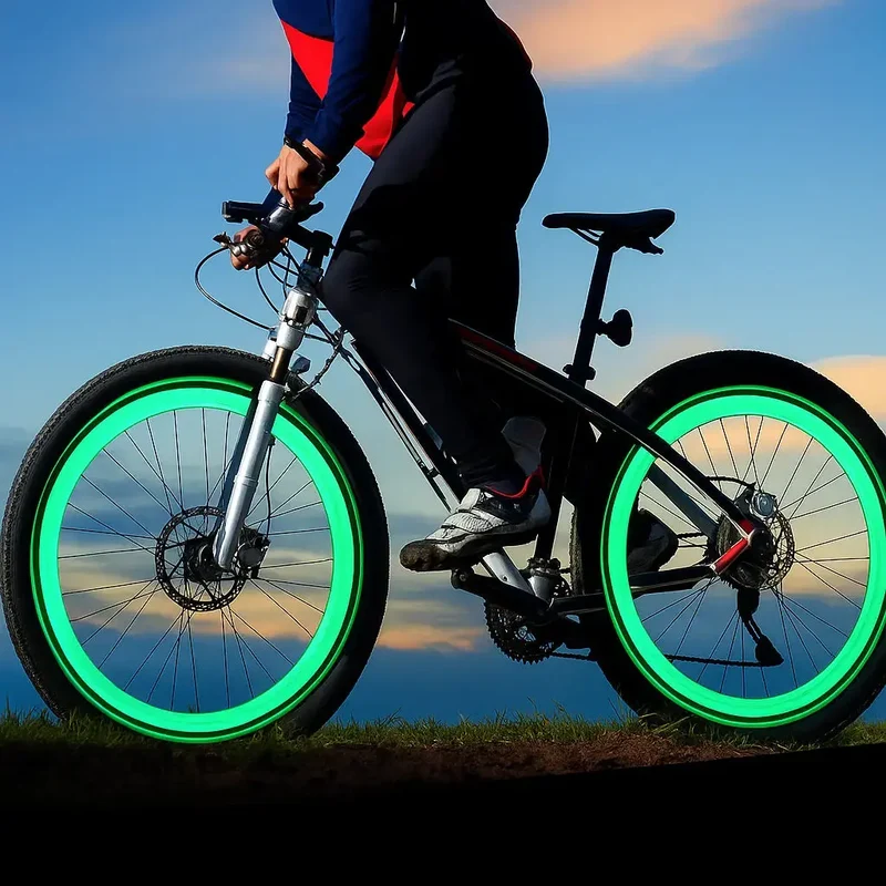 LED Ventieldopjes Fiets Bewegingssensor Blauw Rood Groen Geel Veiligheid Verlichting Nacht Fietsen Wielverlichting | Sansoti