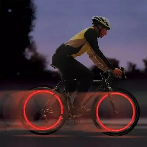 LED Ventieldopjes Fiets Bewegingssensor Blauw Rood Groen Geel Veiligheid Verlichting Nacht Fietsen Wielverlichting | Sansoti