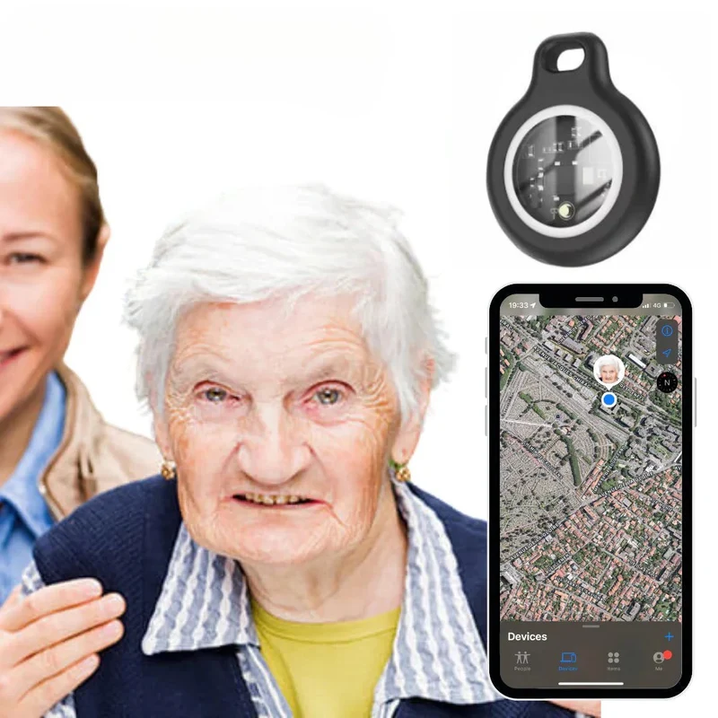 GPS Tracker voor Senioren Real-Time Locatievolging Waterdicht Zonder Abonnement met iOS Ondersteuning | Sansoti