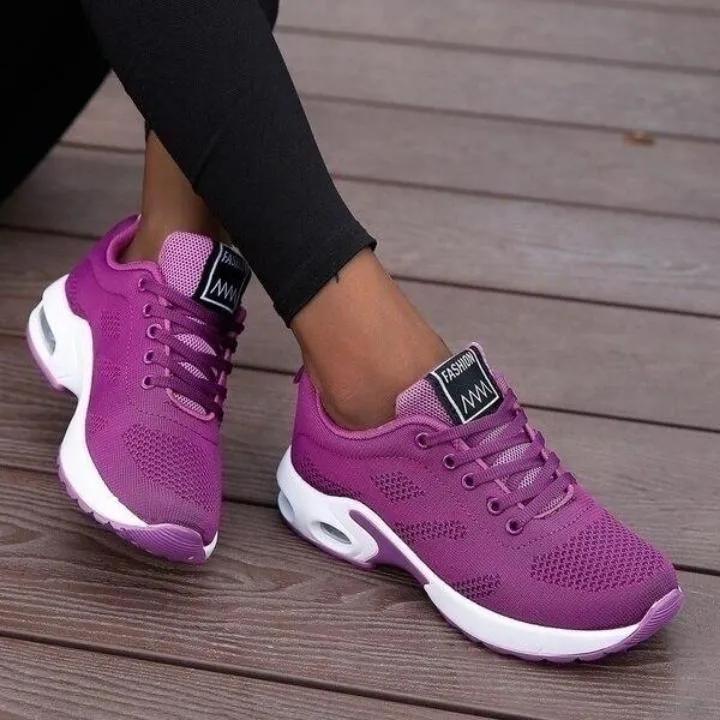 Dames Sneakers met Voetgewelfondersteuning Ademend Mesh Sportschoenen voor Dagelijks Comfort Beweging Wandelen | Sansoti