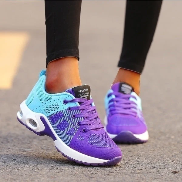 Dames Sneakers met Voetgewelfondersteuning Ademend Mesh Sportschoenen voor Dagelijks Comfort Beweging Wandelen | Sansoti