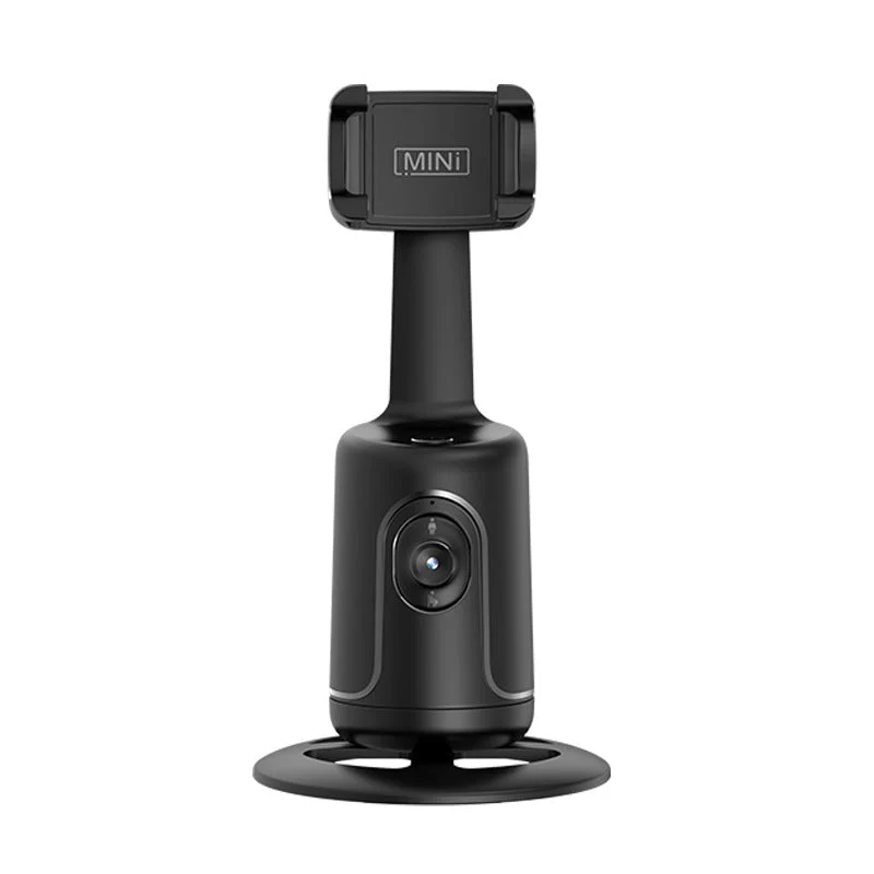 Automatisch Volgend Camerastatief Zwart 360° Rotatie Smartphonehouder Gezichtsherkenning Video Selfie | Sansoti