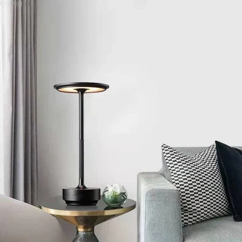Dimbare Tafellamp Oplaadbaar Waterbestendig Metaal Touch Bediening Draadloos LED Sfeerverlichting Sfeerlamp | Sansoti