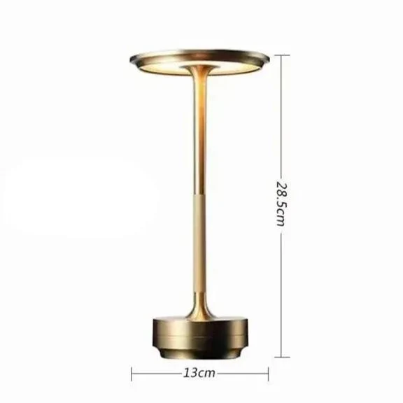 Dimbare Tafellamp Oplaadbaar Waterbestendig Metaal Touch Bediening Draadloos LED Sfeerverlichting Sfeerlamp | Sansoti