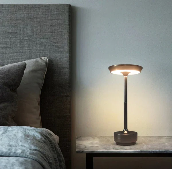Dimbare Tafellamp Oplaadbaar Waterbestendig Metaal Touch Bediening Draadloos LED Sfeerverlichting Sfeerlamp | Sansoti