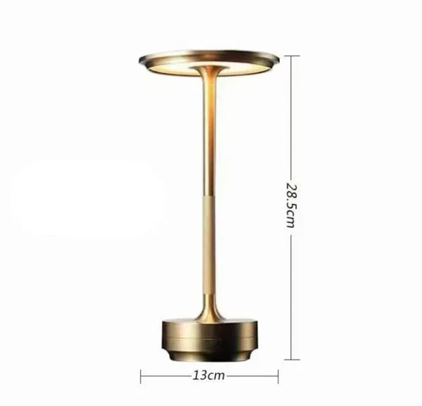 Dimbare Tafellamp Oplaadbaar Waterbestendig Metaal Touch Bediening Draadloos LED Sfeerverlichting Sfeerlamp | Sansoti