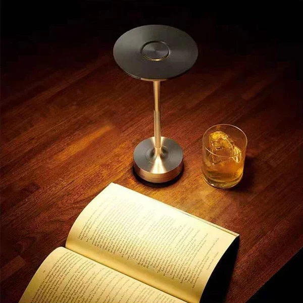Dimbare Tafellamp Oplaadbaar Waterbestendig Metaal Touch Bediening Draadloos LED Sfeerverlichting Sfeerlamp | Sansoti