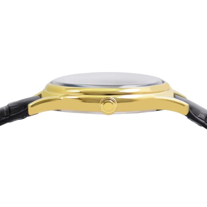 Lorus Classic RS902EX9 Herrenuhr Champagner • Mineralglas • Lederarmband